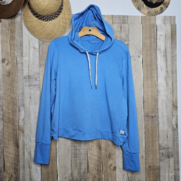 Vuori Tops - Vuori Halo Essential Bright Blue Pullover Hoodie Size Large